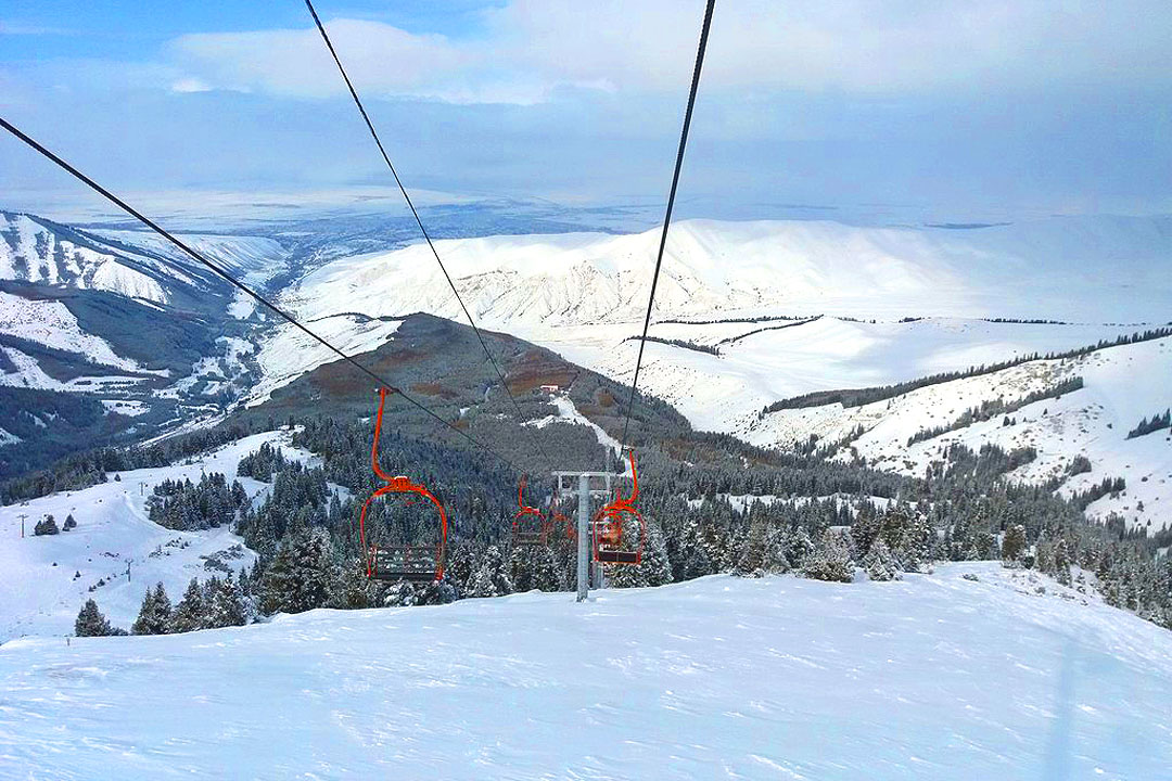 Горнолыжная база на Иссык-Куле. Трасса